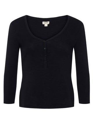 L'Agence - Rowena 3/4 Sleeve Henley Top