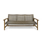 Outdoor 3 Seater Sofa With Rattan Cover - Gray