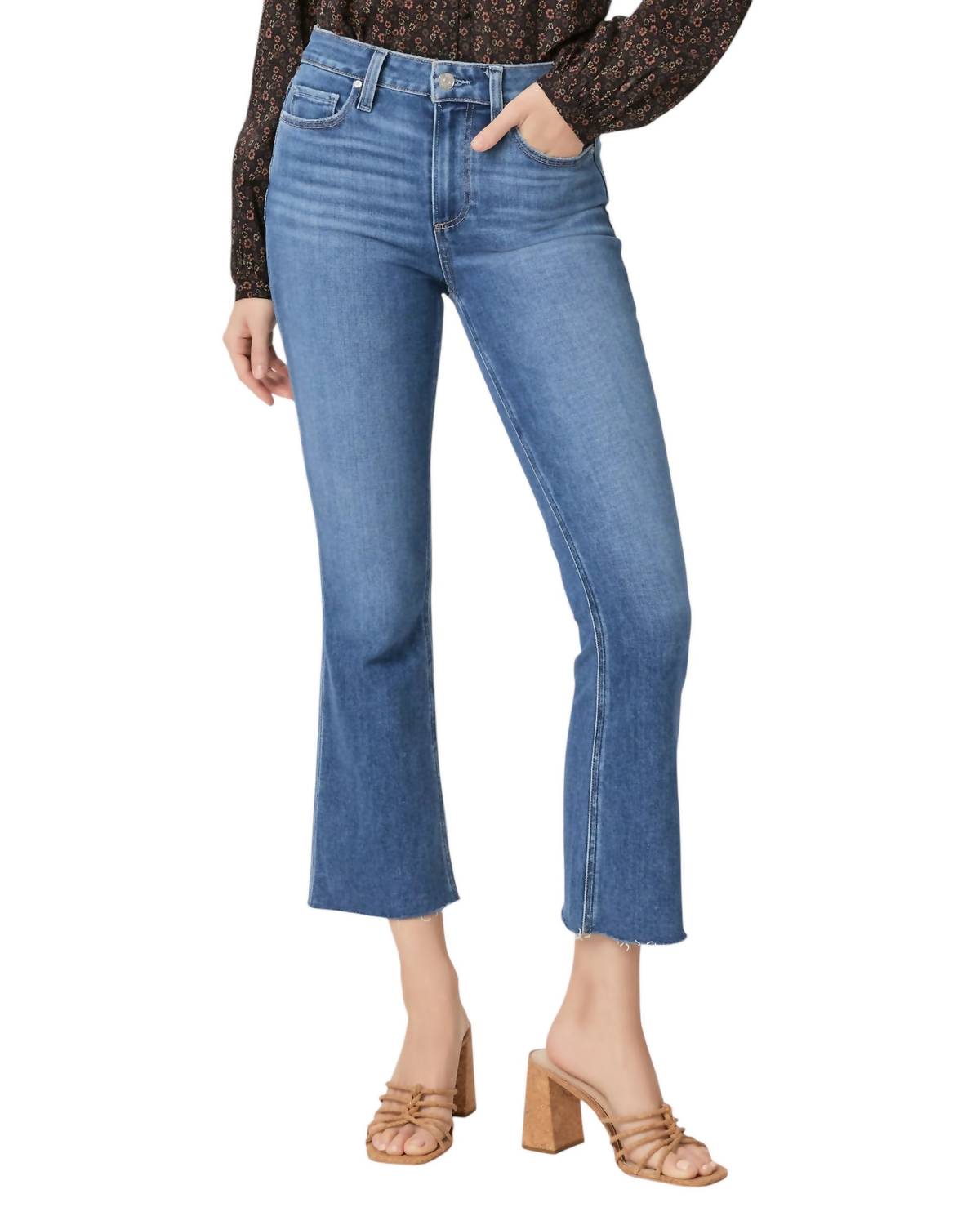 Paige - Colette Crop Flare Jean