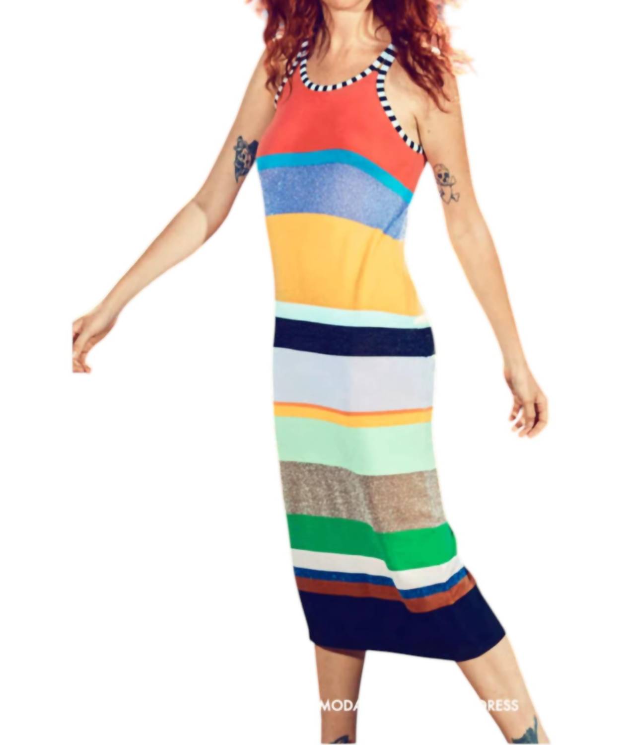 Replica Los Angeles - Memphis Stripe Midi Tank Dress