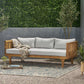 Claremont 3 Seater Daybed Teak Acacia Wood Water Resistant Cushions