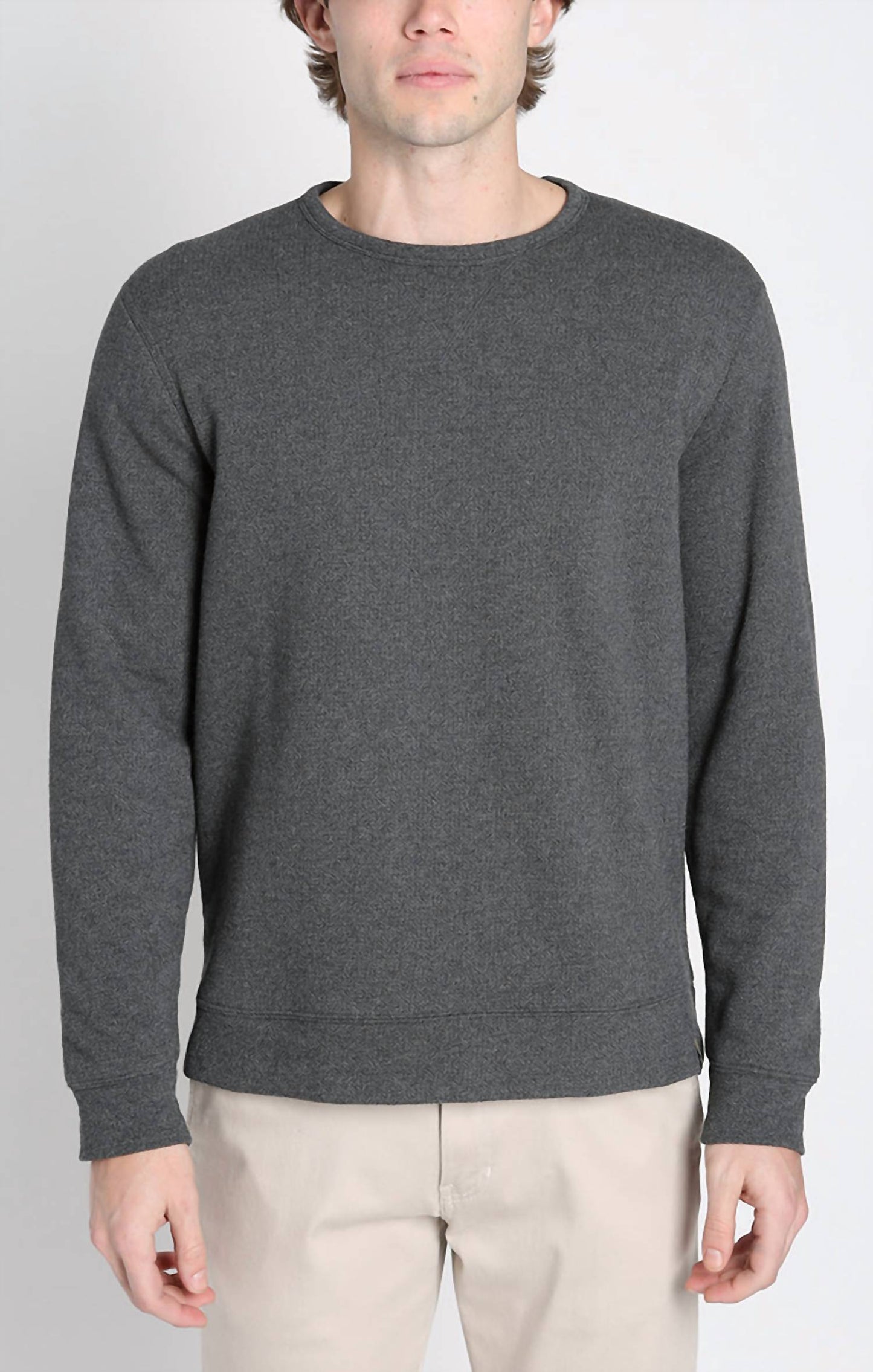 Jachs New York - Kent Recycled Jacquard Sherpa Lined Crewneck Sweater