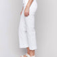 Charlie B - Cropped Pull-on Flare Jeans With Front Buttons