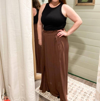 Zenana - Woven Crinkle Gauze Long Skirt