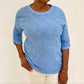 Elliott Lauren - Hannah Crew Neck Ruched Sleeve Tee
