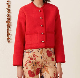 Alix Of Bohemia - Rowan Cardinal Khadi Jacket