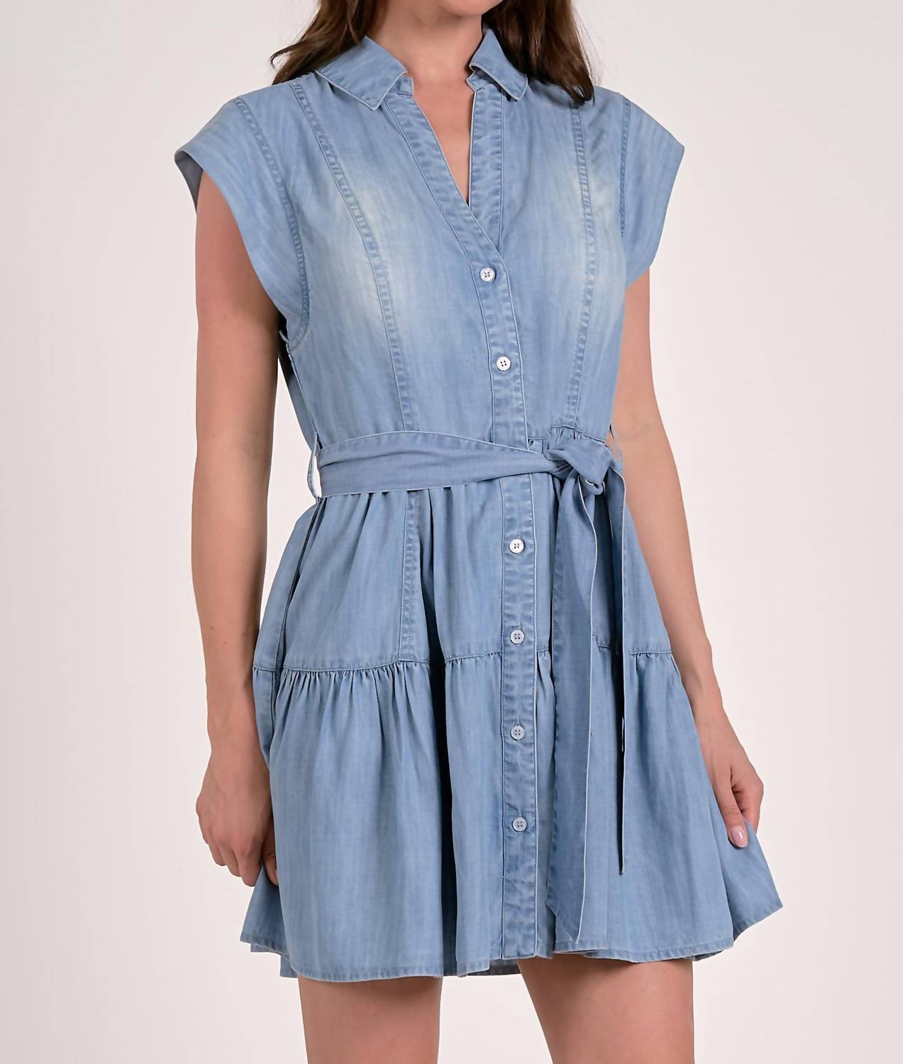 Elan - Collared Slvless Dress