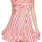 Joy Joy - Ruched V-neck Ruffles Dress