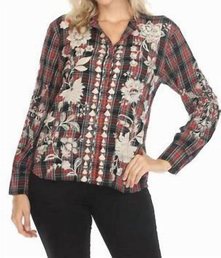 Johnny Was - Mandarin Button Down Shirt