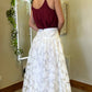 Blu Pepper - Floral Organza Midi Skirt