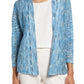 NIC+ZOE Melody Open Front Cardigan - Blue Multi
