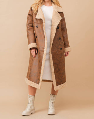 Blue B - Faux Teddy Shearling Cozy Coat