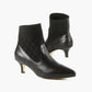 All Black - WOMEN ANKLE SOCK KITTEN HEEL