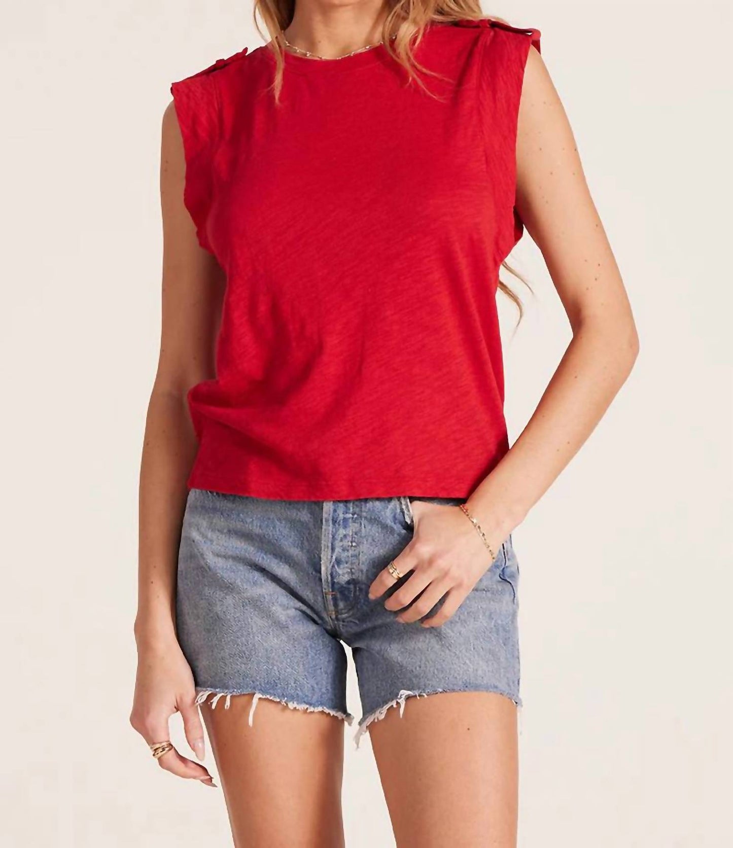 Bobi - Epaulet Tank Top