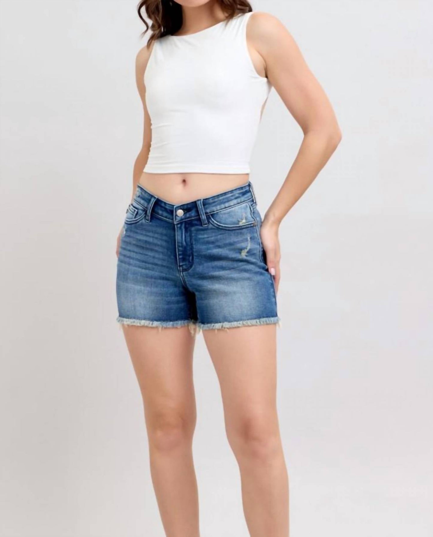 Judy Blue - High Waist V-front Shorts