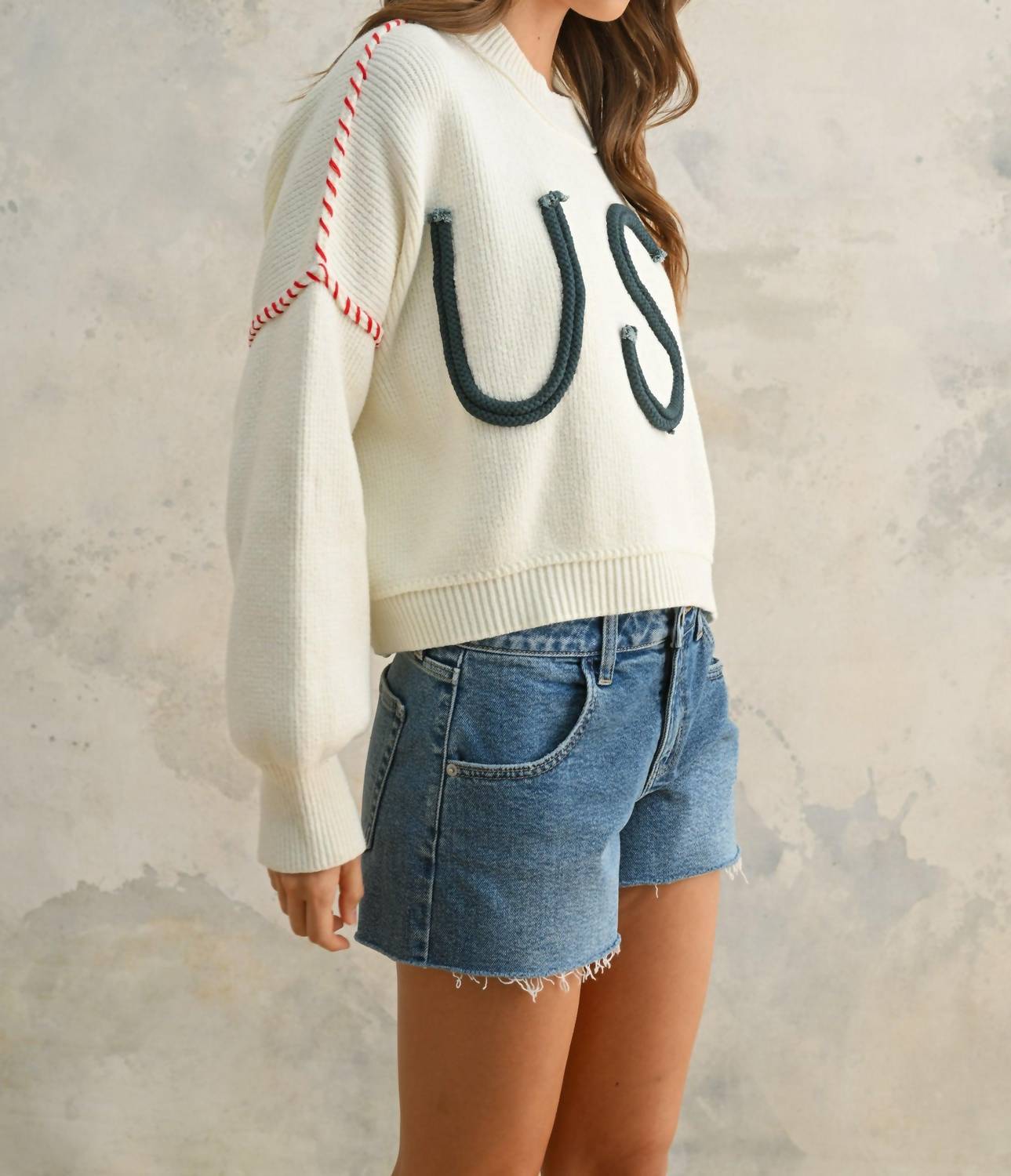 Miou Muse - Usa Long Sleeve Pullover