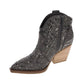 Very G - Women's One Day Zip Side Bling Short Boot