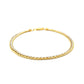 Two-Toned Fine Wheat Chain Bracelet in 10k Yellow and White Gold