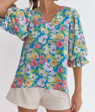 Entro - The Way I Do Floral Blouse