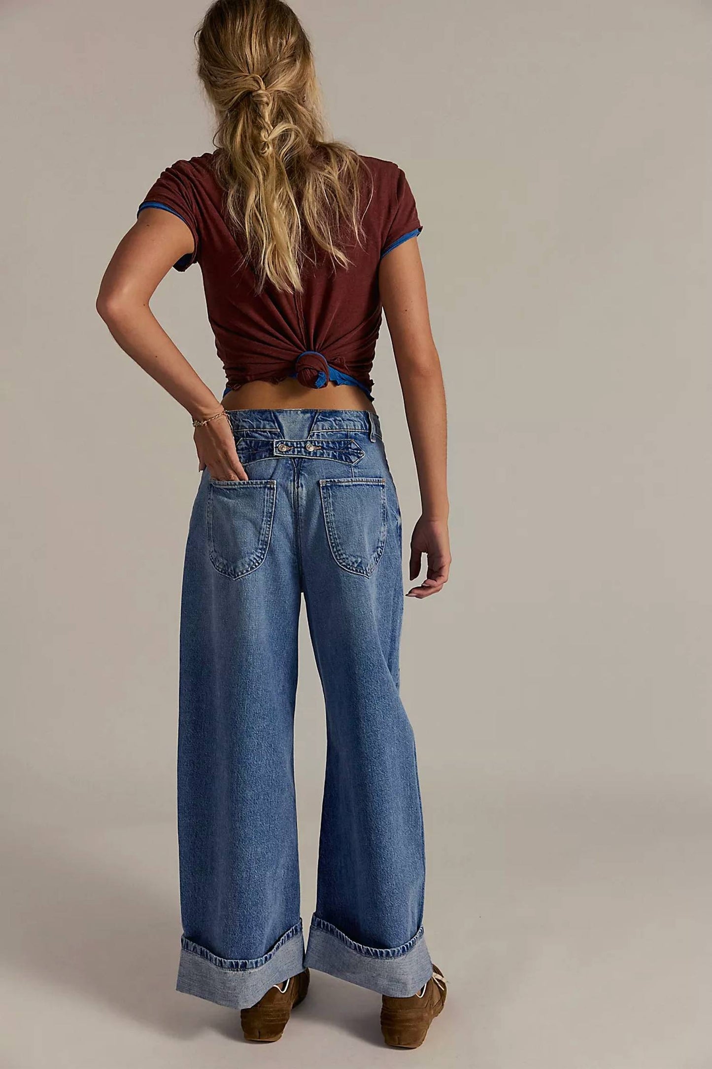 Free People - Alia wide leg Jean