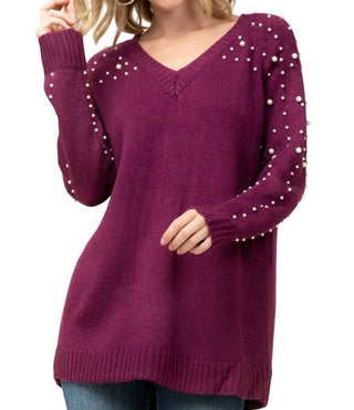 Entro - Pearl Embellished Sweater
