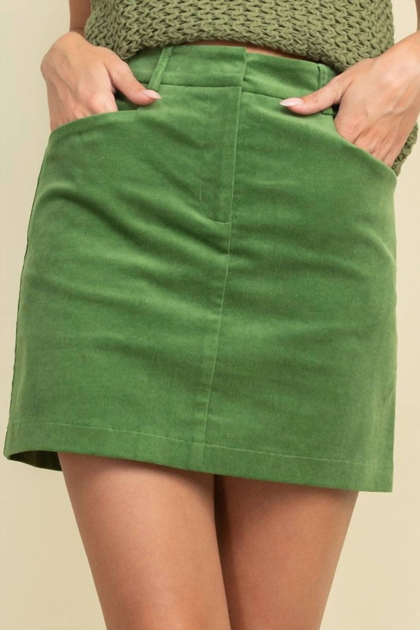 Hallelu - Touch Of Basil Skirt