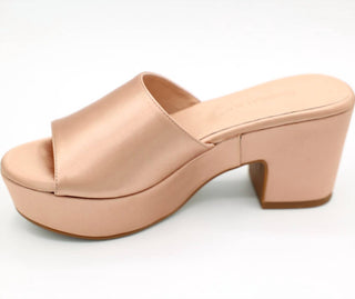 Chocolat Blu - Women Golden Platform Heel Sandal