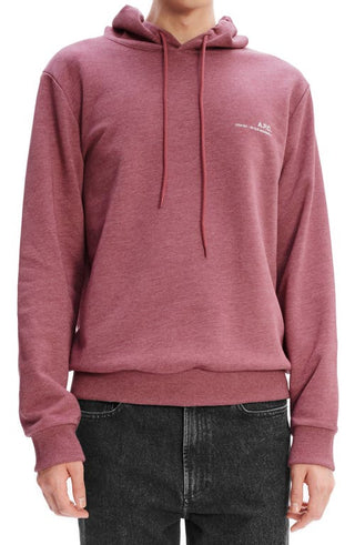 APC Logo Graphic Hoodie - Bordeaux Chine
