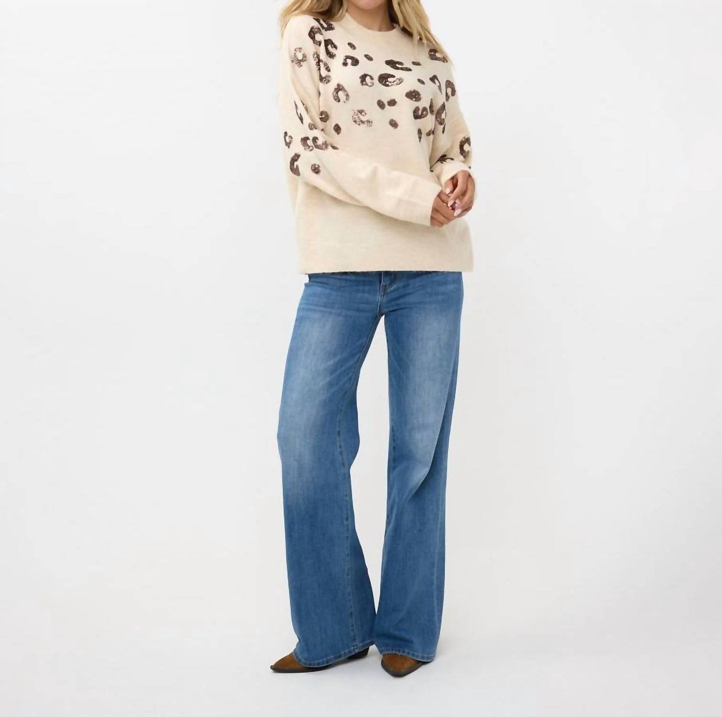 Esqualo - Women's Sequined Sweater