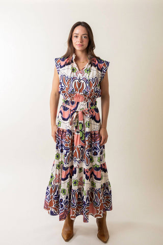 Ciebon - Aliana Engineer Printed Pull Over Top