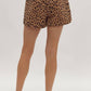 Entro - Animal Print Drawstring Shorts