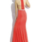 Rachel Allan - Embellished Jersey Gown With Fringe Detail