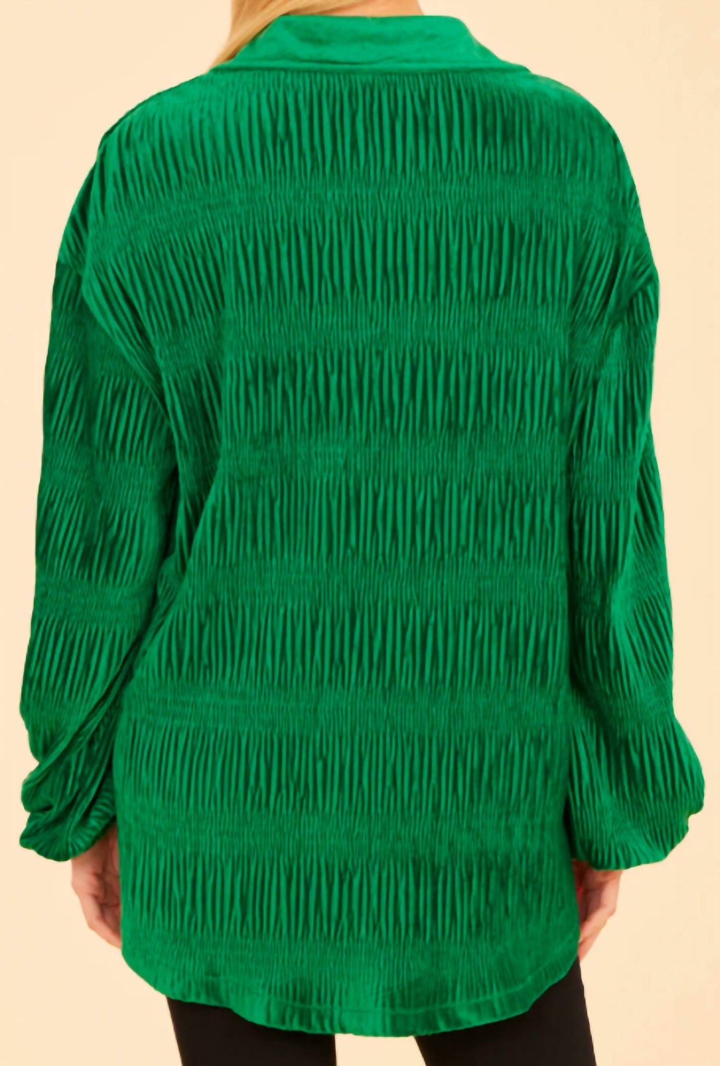 Dolce Cabo - Velvet Long Sleeve Shirt