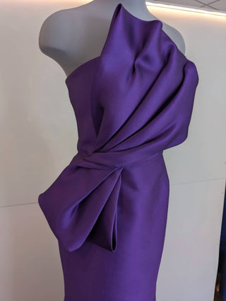 Frascara - Strapless Mother Of The Bride Silk Wool Gown