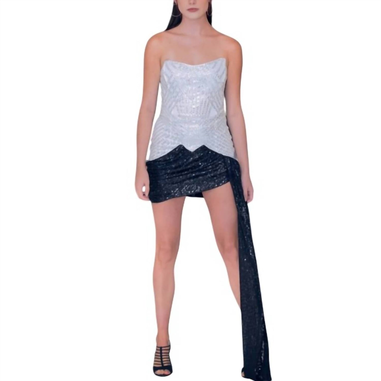 Jbla - Shine Bright Sequins Strapless Dress