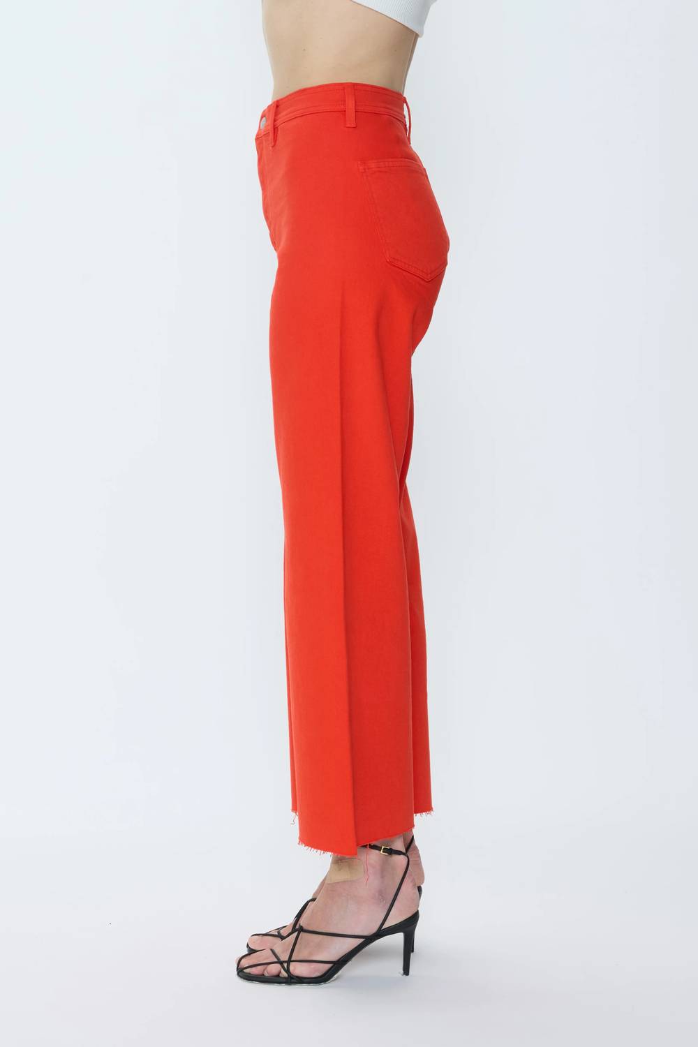Pistola - Penny Crop High Rise Wide Leg Crop Jeans
