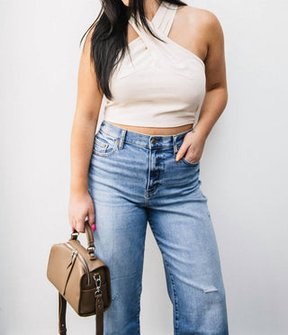 Steve Madden - Twist Neck Crop Top