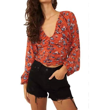 Free People - New Final Rose V-neck Blouse