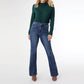Coco + Carmen - EverStretch Flare Jeans with Side Rouching