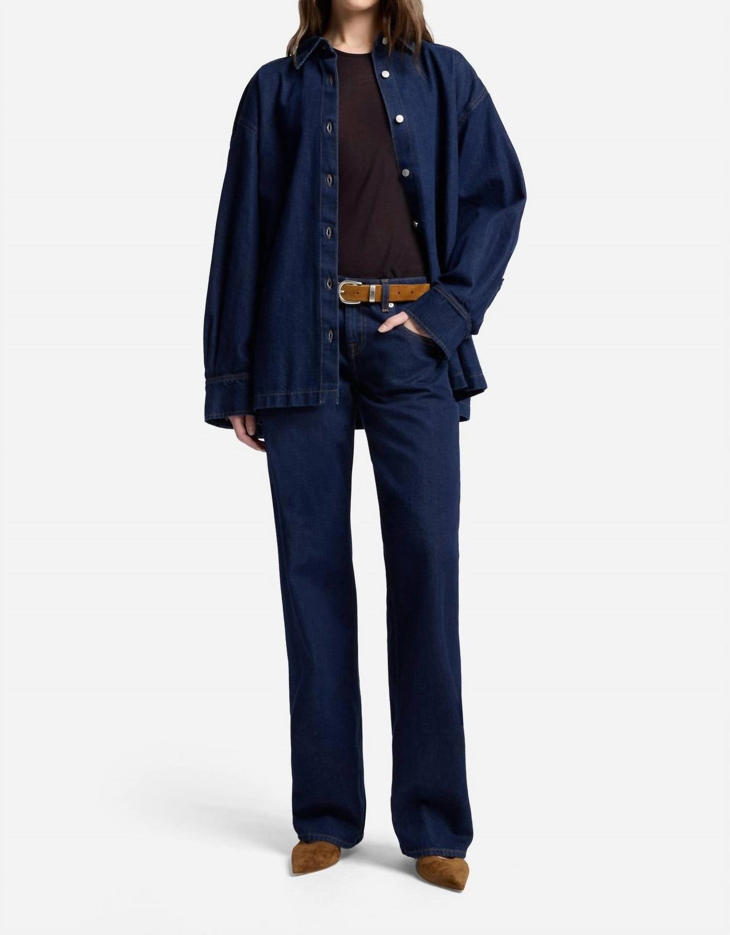7 For All Mankind - Low Straight Leg Jeans
