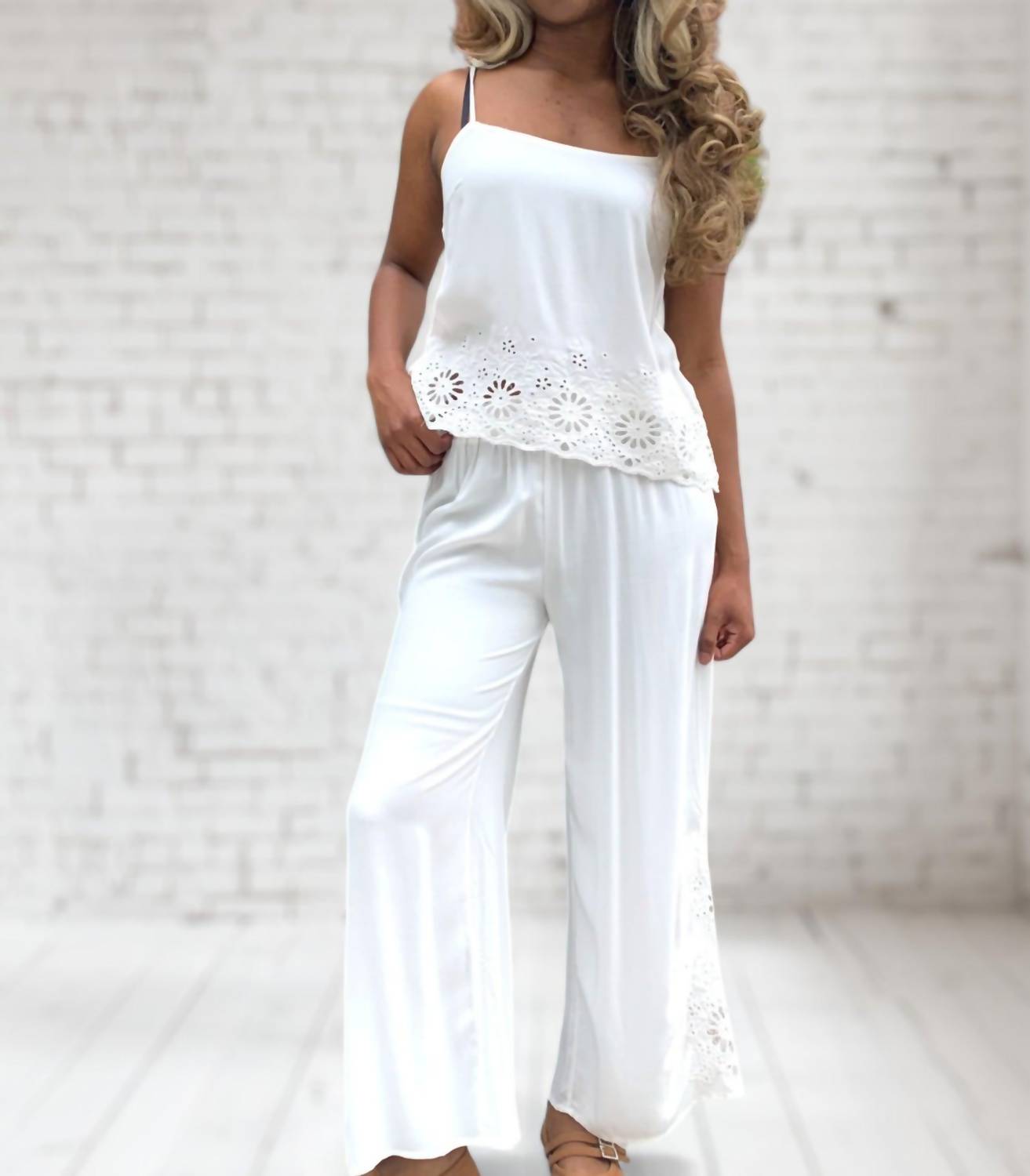 Bobi - Eyelet Pant