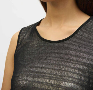 Joseph Ribkoff - Metallic Sleeveless Tunic Top