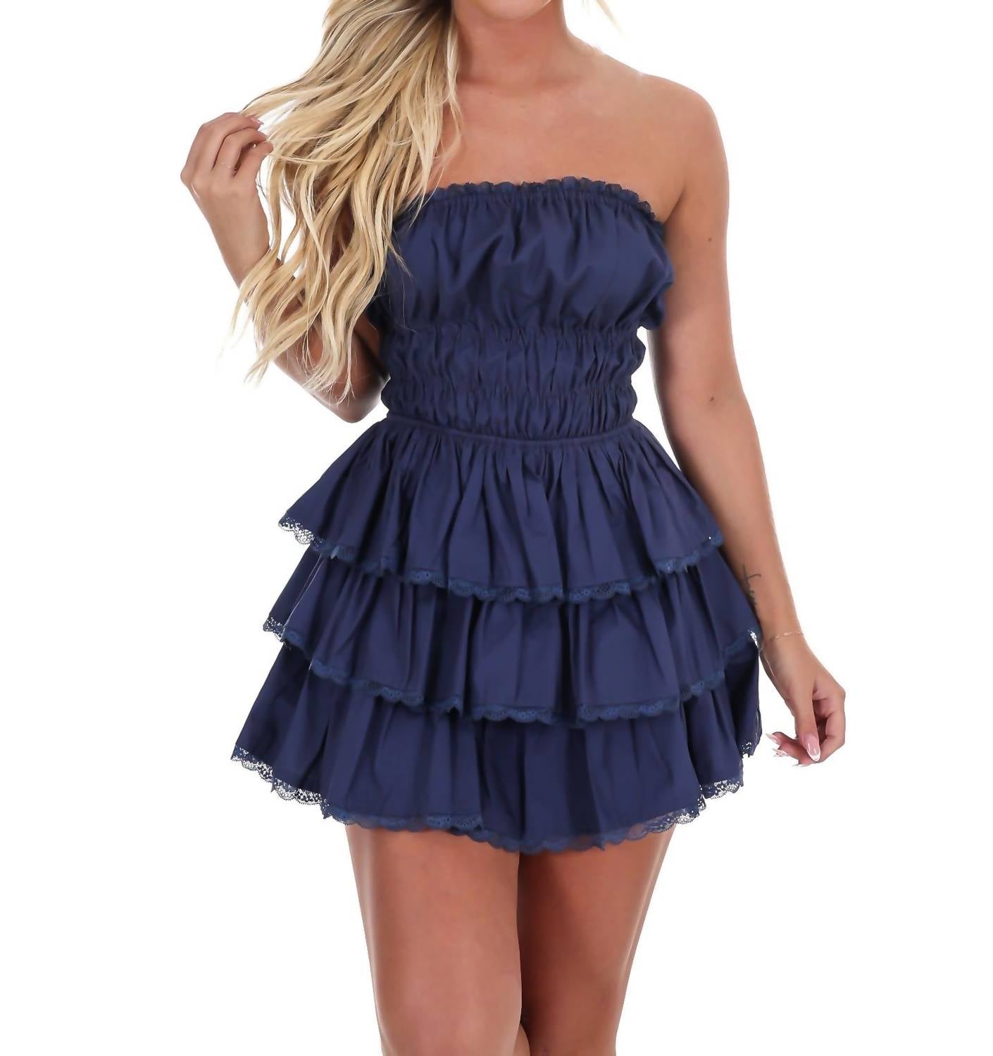 Day + Moon - Wildest Dreams Strapless Mini Dress