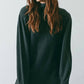 Blu Pepper - Mock Neck Puff Sleeve Sweater Dress
