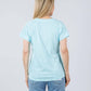 Elliott Lauren - Tina Raglan Short Sleeve V-neck Tee