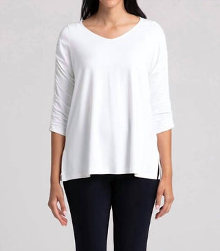 Sympli - Revelry With Rushed Sleeve Top