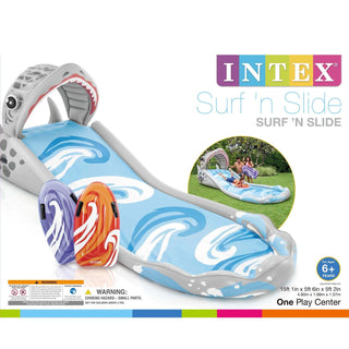 Intex Inflatable Surf 'N Slide Kids Play Center & Dinoland Kids Play Center Pool