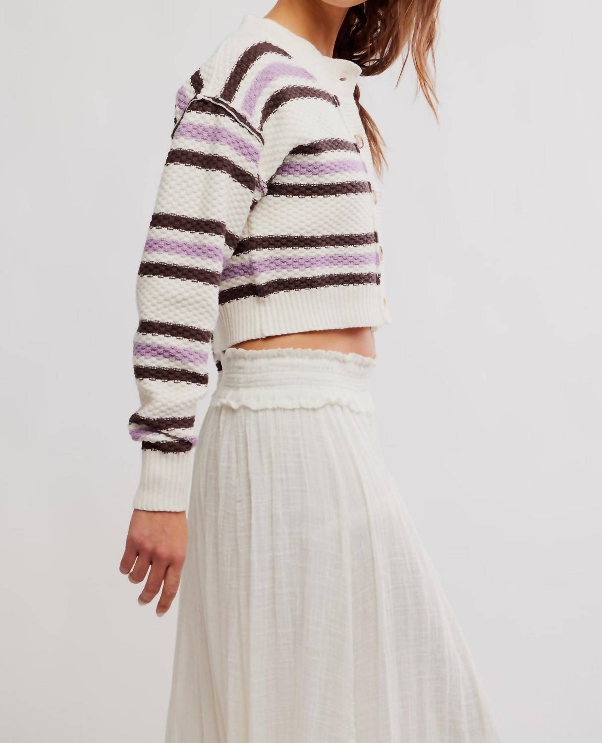 Free People - Lila Stripe Cardigan