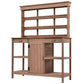 TOPMAX 66" Large Outdoor Farmhouse Wooden Potting Bench Table
