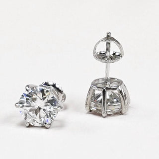 Allyanna Gifts - Women'sr Prong Moissanite Screwback Earrings